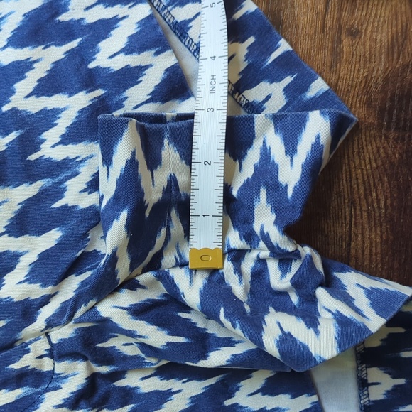 J.Crew Blue Chevron Stretch Shorts - Picture 7 of 8